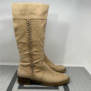 Lucky Brand LP Hatlewx leather riding knee boots sz 10 (DRBMNZ)